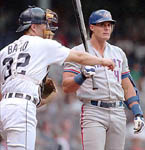 Jose standing at the plate on 7/9/98 (AP) 