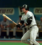  Jose watches his 19th homer fly on 5/30/99 (AP)