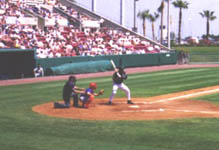 Jose at the plate during a game